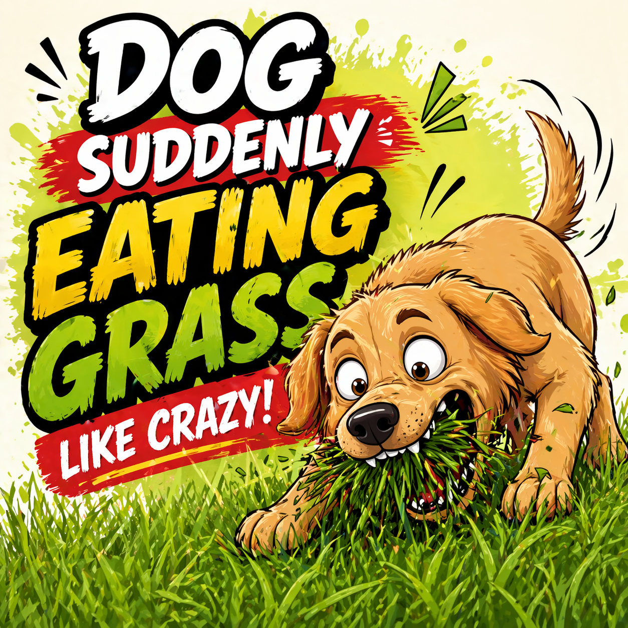 Dog Suddenly Eating Grass like Crazy