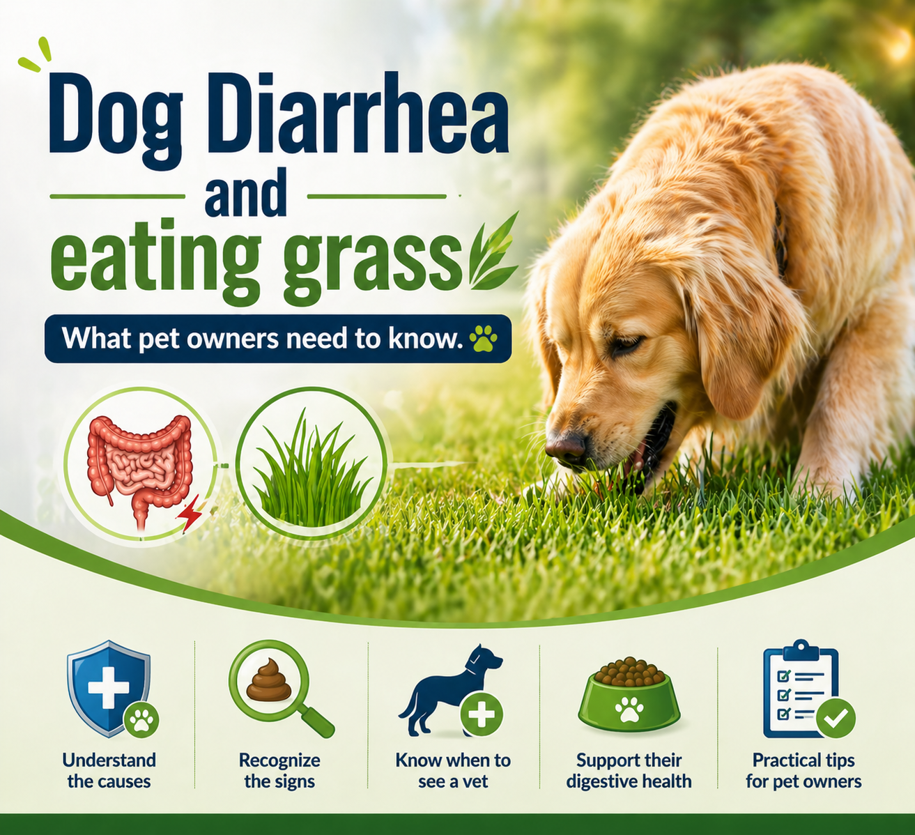 Dog Diarrhea and eating grass What pet owners need to know.