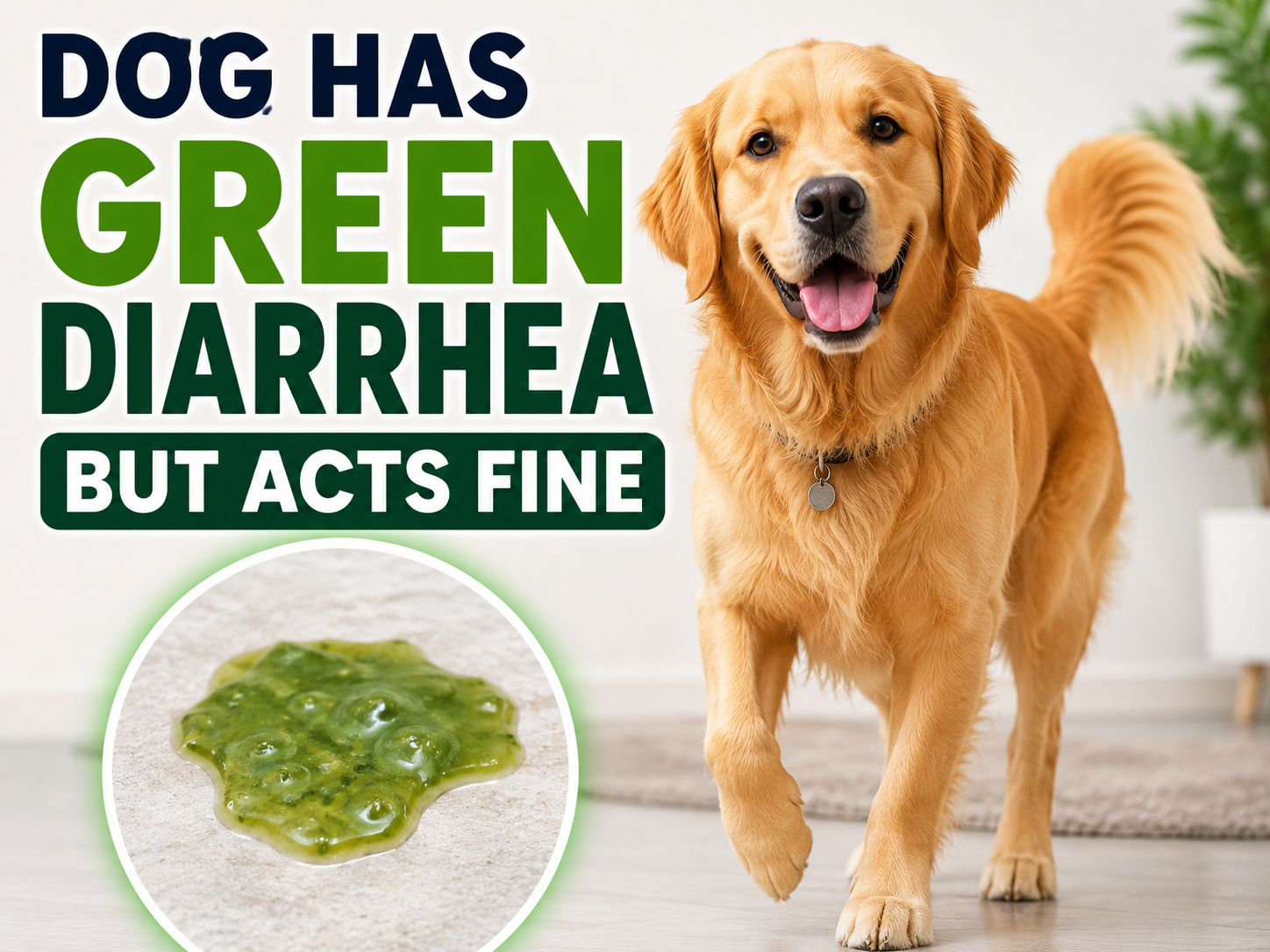 Dog Has Green Diarrhea But Acts Fine