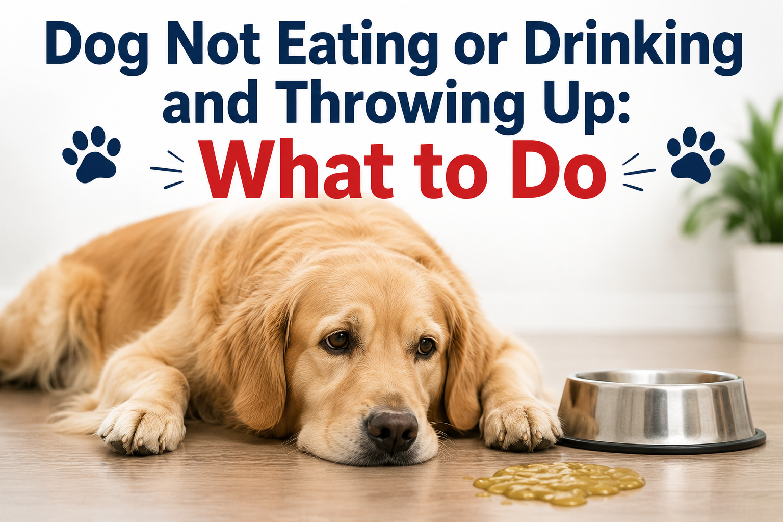 Dog Not Eating or Drinking and Throwing Up