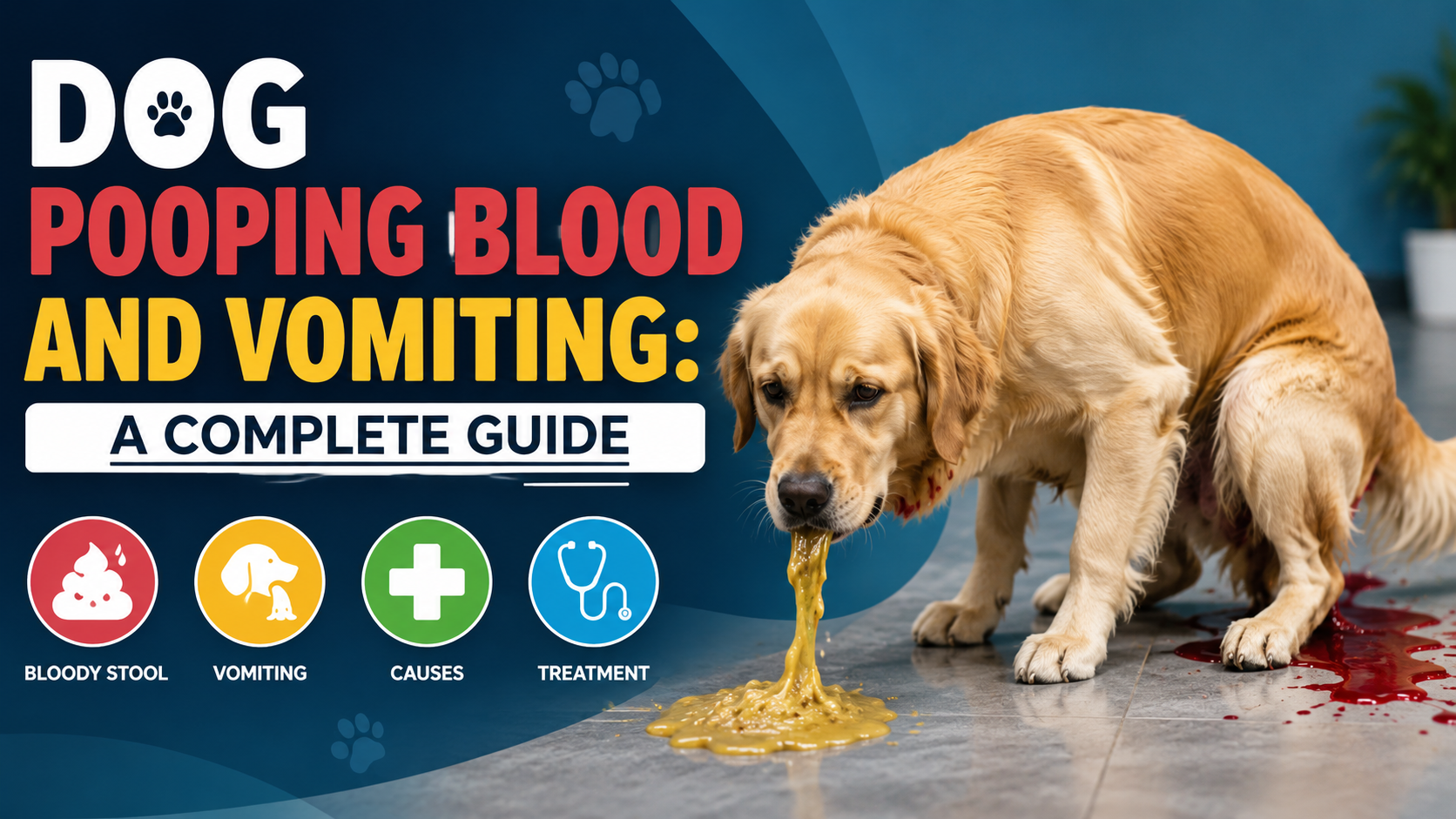 Dog Pooping Blood and Vomiting