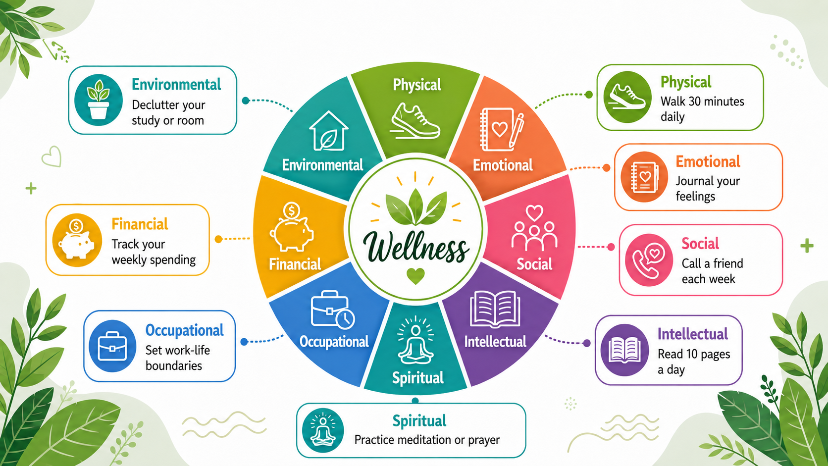 Wellness Wheel Activity