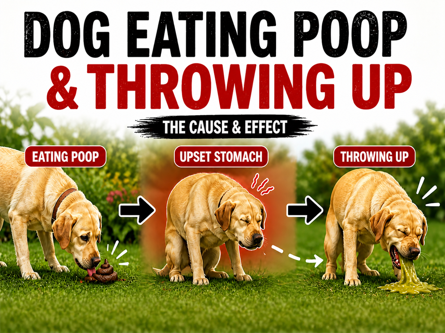 Dog Eating Poop and Throwing Up