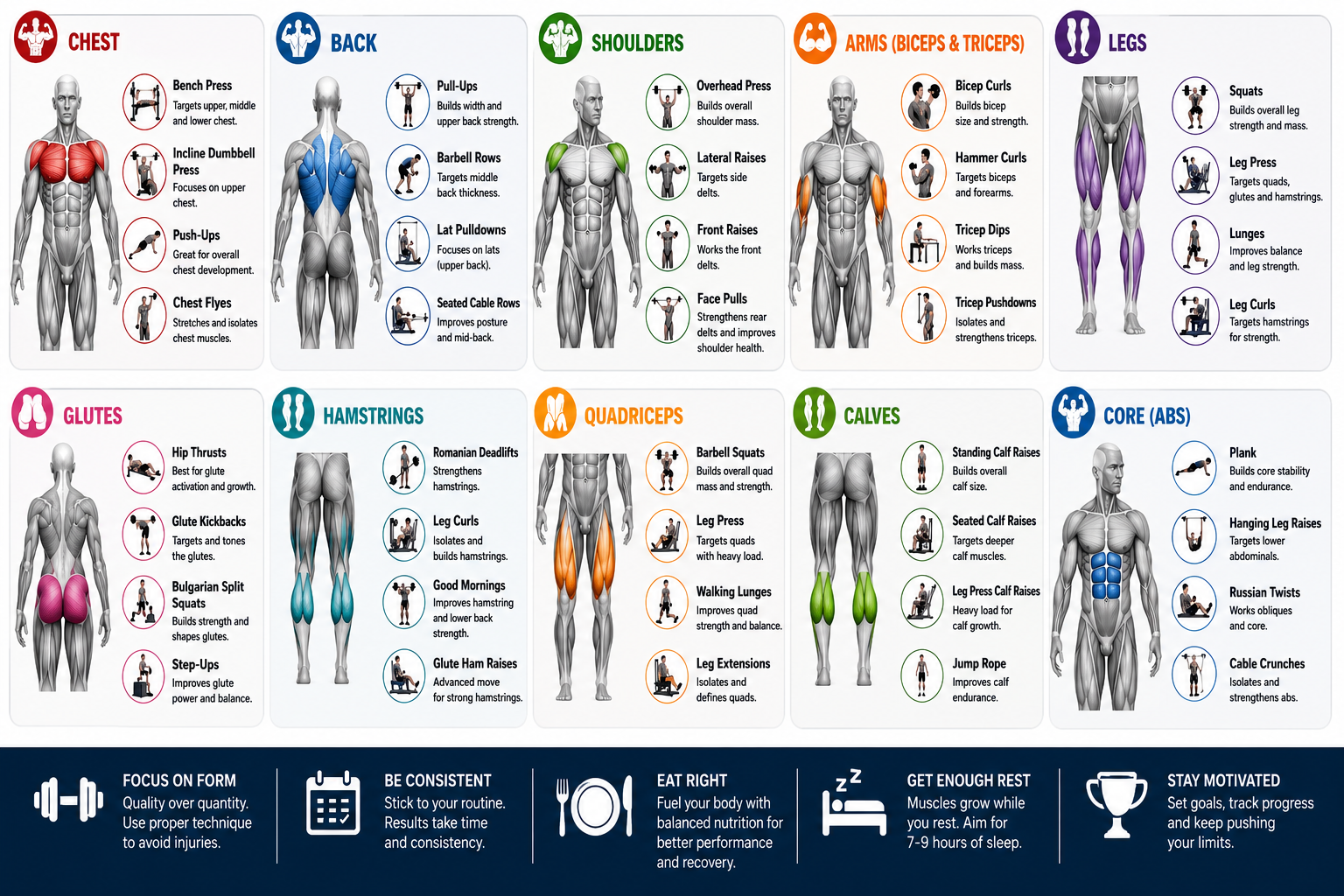Different Gym Workouts: A Complete Guide